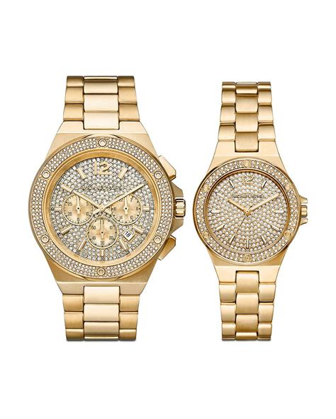 michael kors his and hers lennox watch gift set